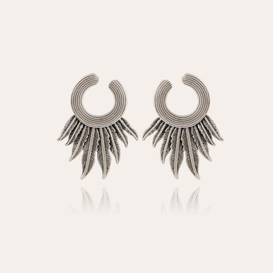 Boucles d'oreilles Caracara argentées