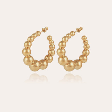 Boucles d'oreilles créoles Andy petit modèle dorées