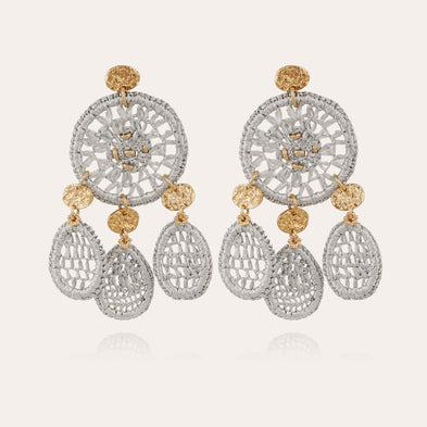 Fanfaria Earrings small size , Gold-Plated