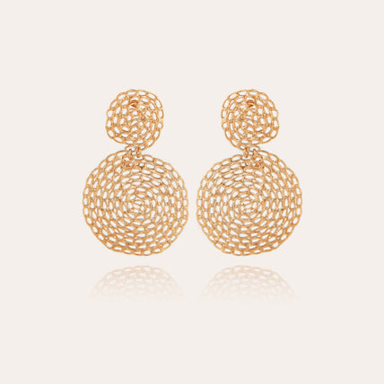 Pendientes «Onde Gourmette» de small size , dorados
