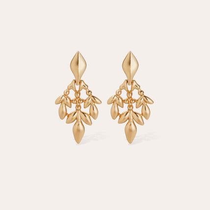 Pendientes Olea « small size » dorados