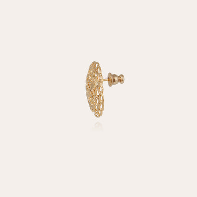 Boucles d'oreilles puces Onde Gourmette