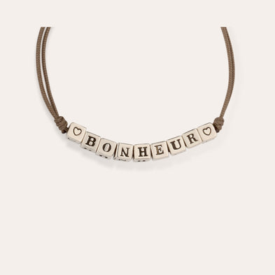 Bracelet Bonheur argenté