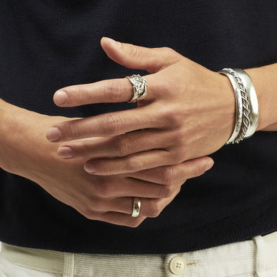 Bague Jonc argentée