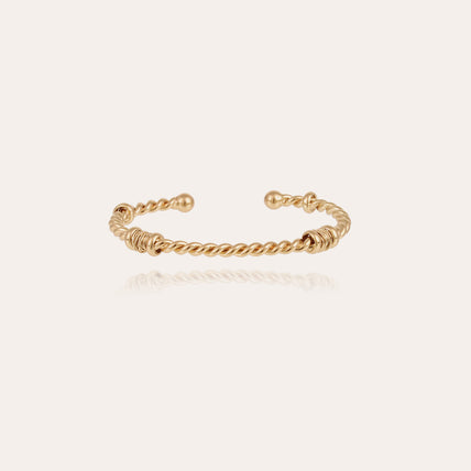 Pulsera tipo jonc « Torsade » de «Large size », dorada