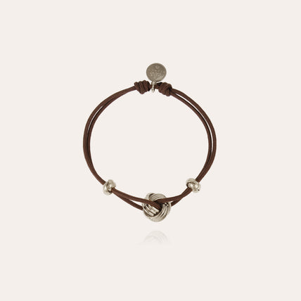 Pulsera tipo eslabón Atik plateada
