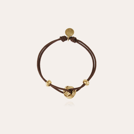 Pulsera tipo lazo Atik dorada