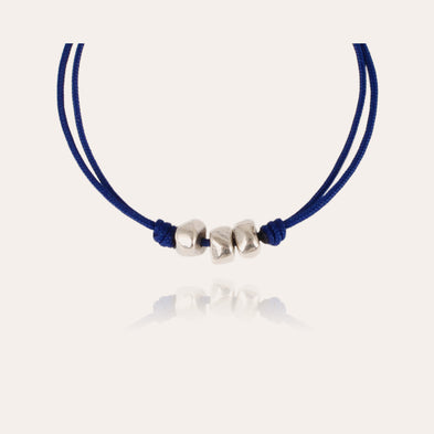 Bracelet Cailloux grand modèle argenté