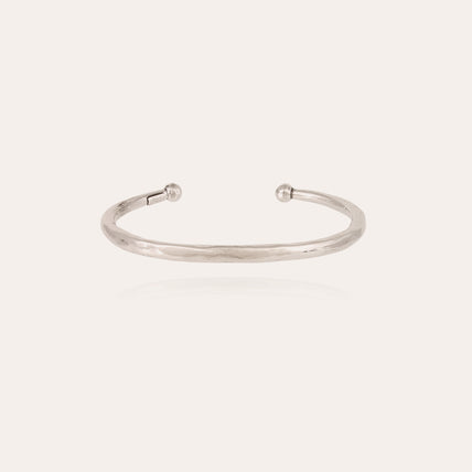 Pulsera Lino ancha plateada