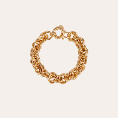 Large size Interlaced Round Link Bracelet, Large size