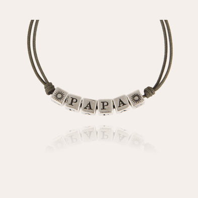 Silbernes Herrenarmband „Papa“
