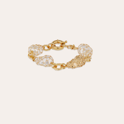 Armband „Rainbow Biwa“ in Gold