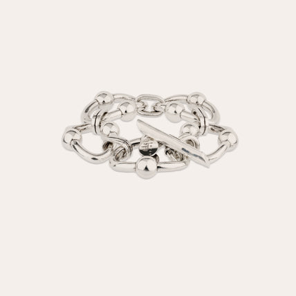 Armband „Rivage“, sehr großes Modell, silberfarben