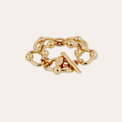 Bracelet Rivage très grand modèle doré