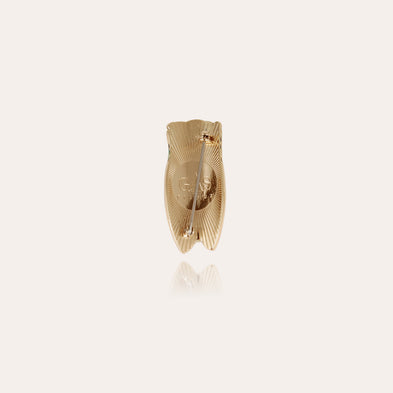 Golden Cicada Brooch