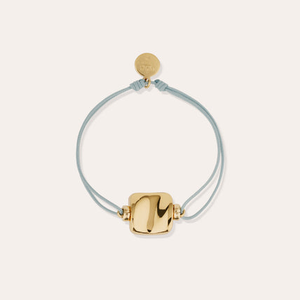 Armband „Square Mini“ mit goldenen Gliedern