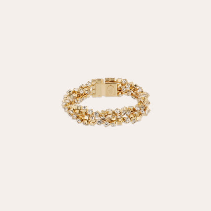 Doppeltes, vergoldetes Trevise-Armband