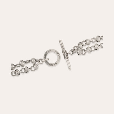 Collier Atik chaîne double argenté
