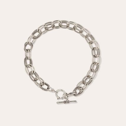 Collar Bell plateado