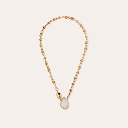Collar Billy dorado - Cristal