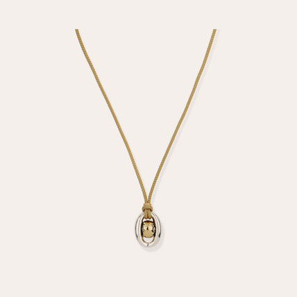 Collar Cophea con lazo bicolor