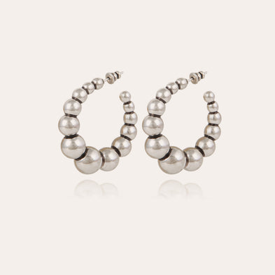 Boucles d'oreilles créoles Andy petit modèle argentées