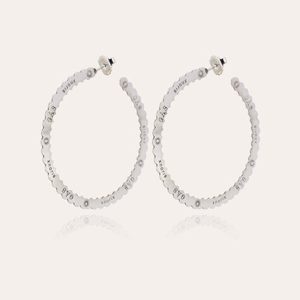 Pendientes de aro Bolduc « Large size » en plata
