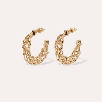 Pendientes de aro Fileo « small size » dorados