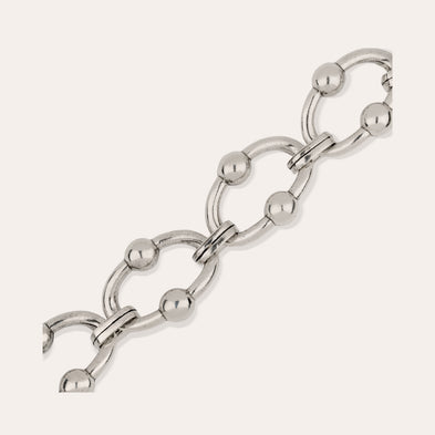 Bracelet Rivage très grand modèle argenté