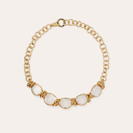 Collar Sirena dorado - Cristal
