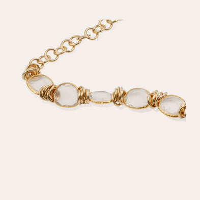 Collar Sirena dorado - Cristal