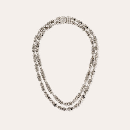 Collar Trevise con acabado de rodio