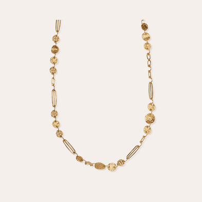 Gold Eclipse Long Necklace