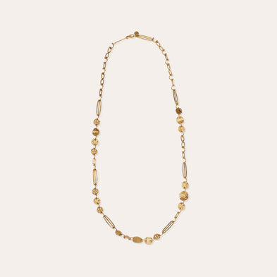 Gold Eclipse Long Necklace
