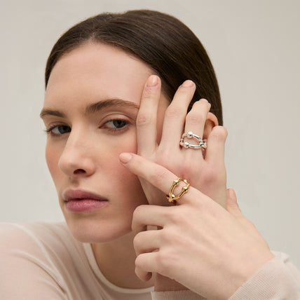 Anillo Rivage plateado
