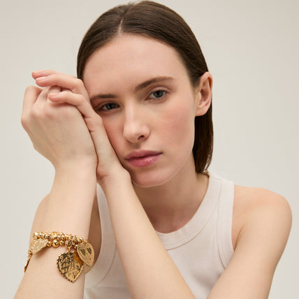 Merlin Love Armband, vergoldet