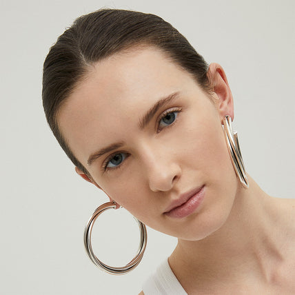 Pendientes de aro Atik modelo grande