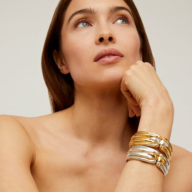 Ecume , Two-Tone Bracelet silver-plated