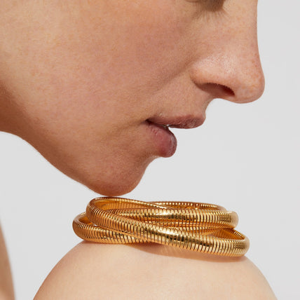 Pulsera Infinity de tres vueltas « small size » dorada