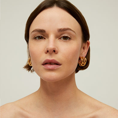 Boucles d'oreilles Lilou dorées