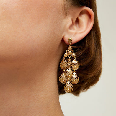 Orferia Earrings small size , Gold-Plated