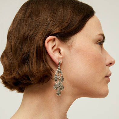 Orferia " small size " Silver Earrings