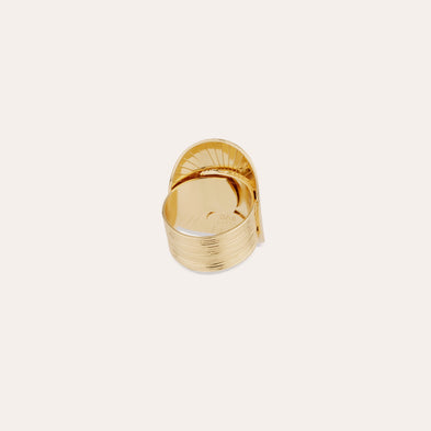Bague Diva bombée dorée
