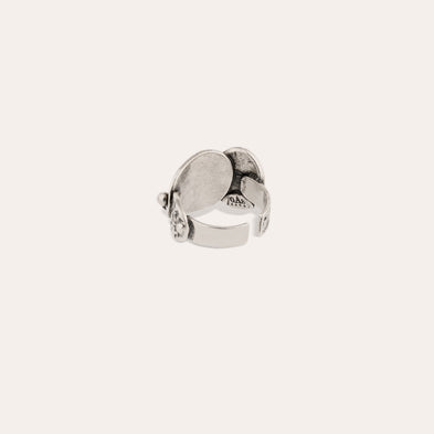 Bague Eclipse argentée