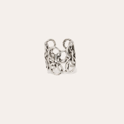 Anillo Olympie plateado