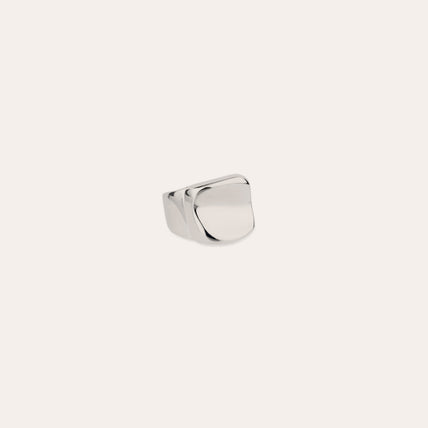 Anillo Square mini plateado
