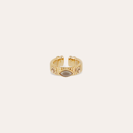 Anillo Strada tipo aro dorado
