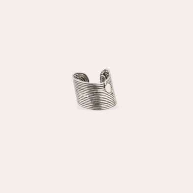 Bague Wave argentée