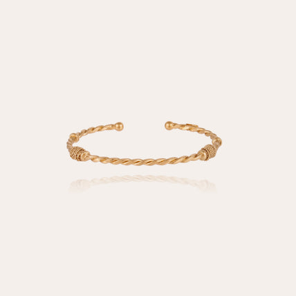 Pulsera rígida « Torsade » «small size » dorada