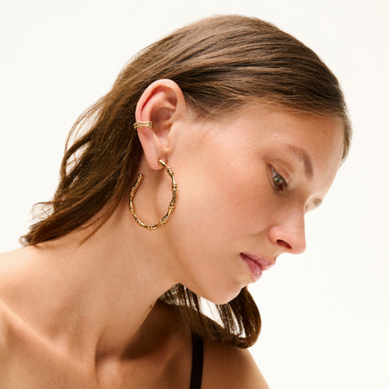 Boucles d'oreilles créoles Bambou